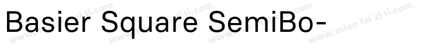 Basier Square SemiBo字体转换